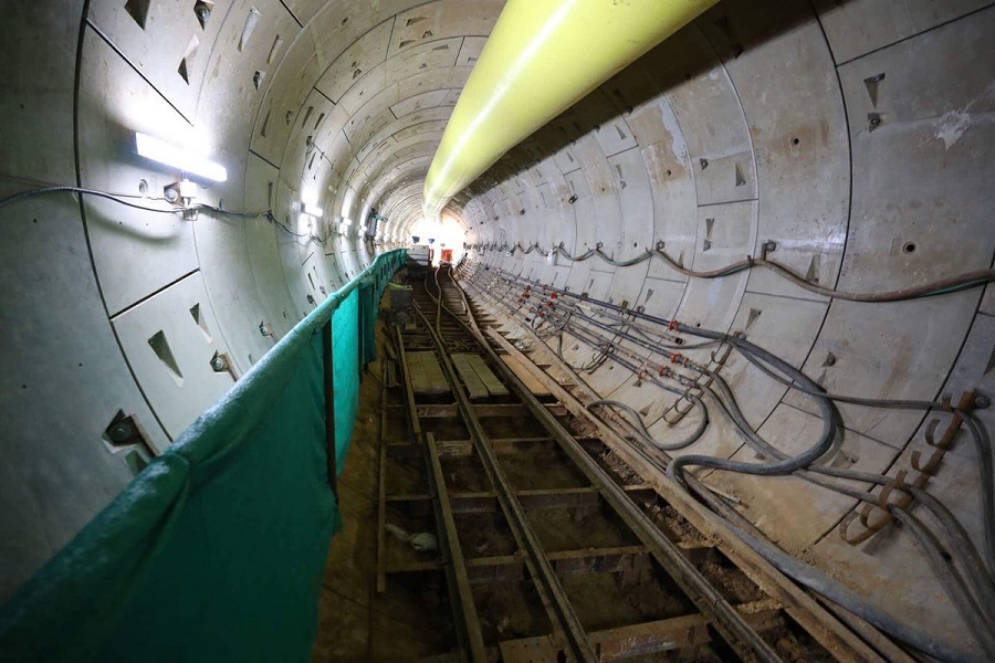 ahmedabad metro rail project underground work