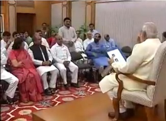 BJP MPs from MP meets PM Modi