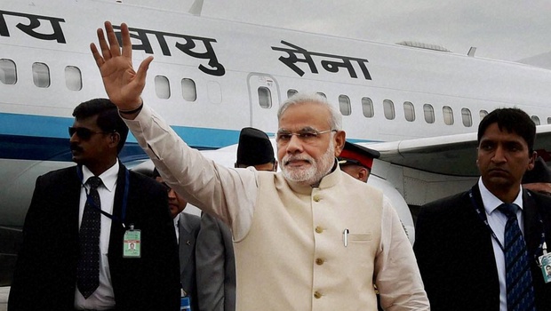 PM Narendra Modi returns from Nepal