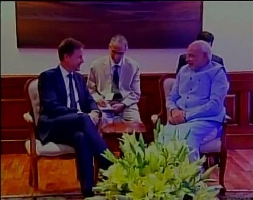 UK Dy PM Nick Clegg meets PM Modi
