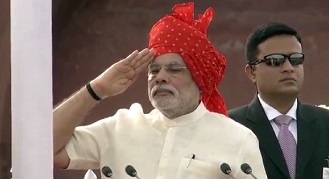 flag hoisting by PM Modi