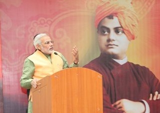 pm modi recalls swami vivekanand