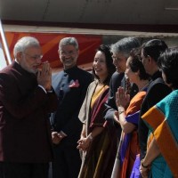 us modi being received