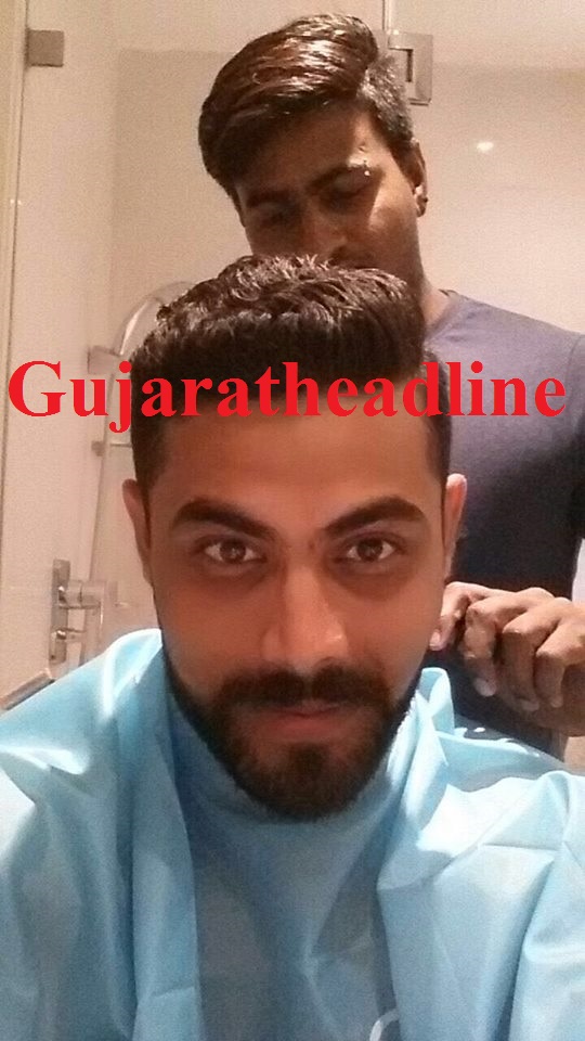 Cricketer Ravindra Jadeja's New Look For Marriage...!! - Cricketer Ravindra Jadeja's New Look For Marriage...!! -