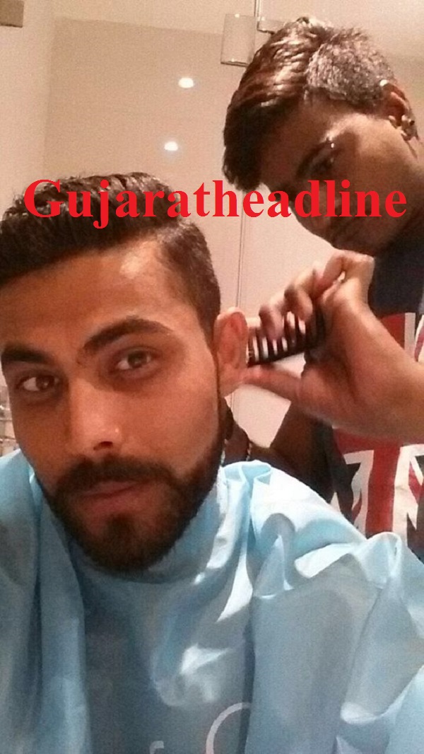 Ravindra Jadeja Hair Cut1