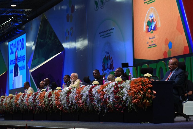 PM Narendra Modi attends AFDB annual meeting