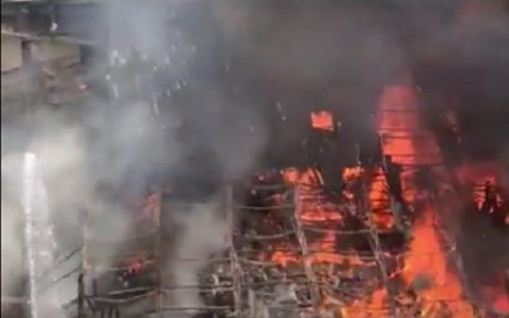 rk studio catches massive fire