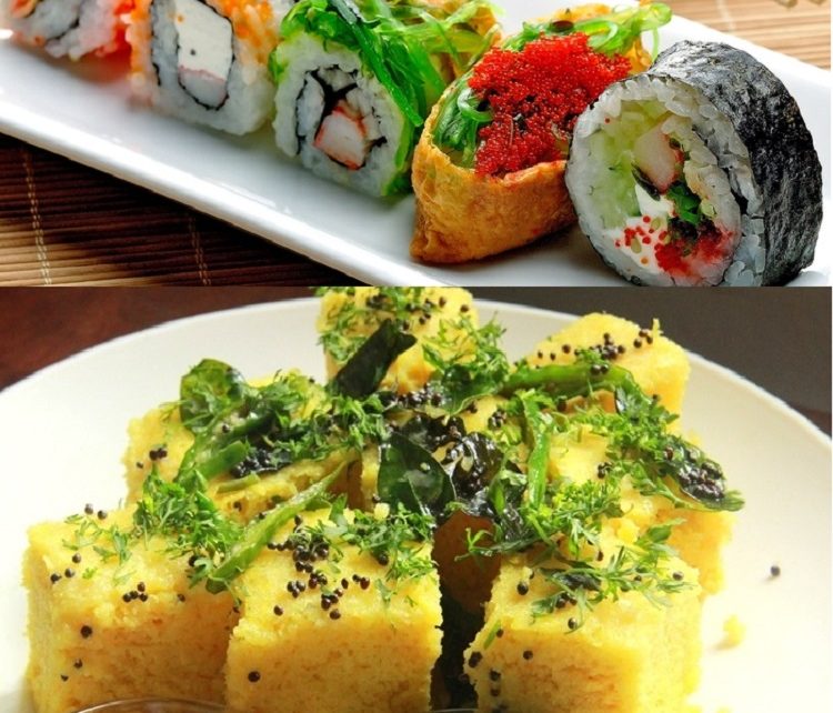 sushi dhokla
