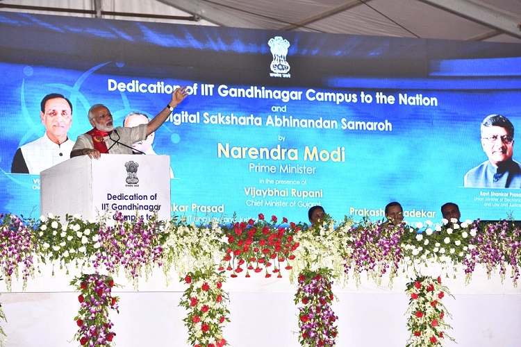 Narendra Modi addresses at IIT Gandhinagar