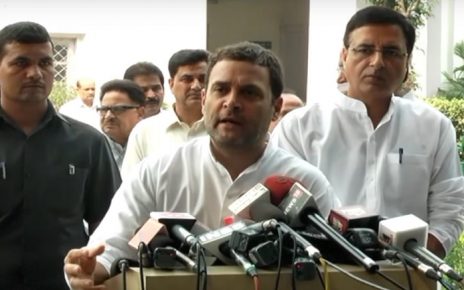 Rahul Gandhi hits out at PM Modi on GST and Demonetization