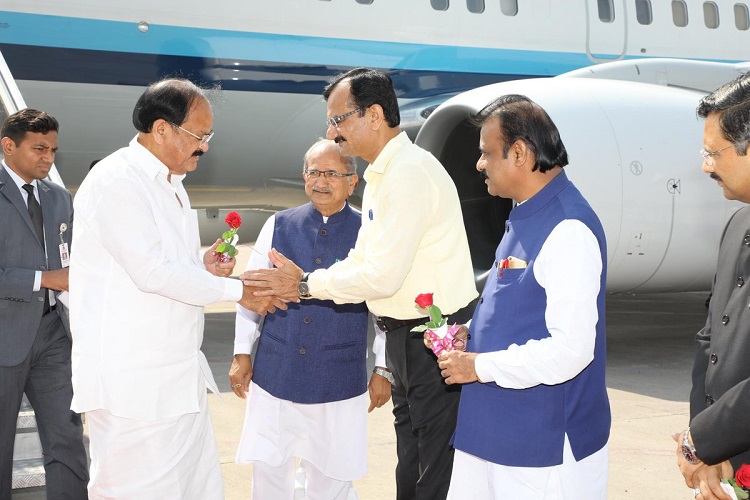 Venkaiah Naidu vice president visits Ahmedabad