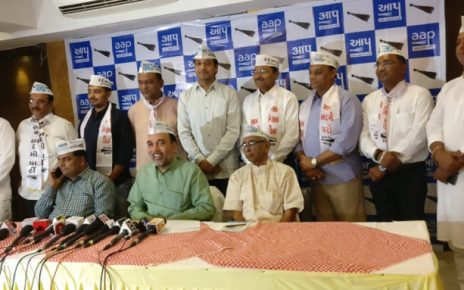 aap releases list of 9 candidates for gujarat election