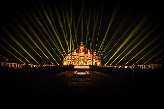 akshardham decorated