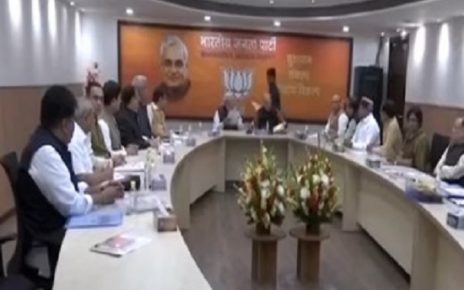 bjp parliamentary board meeting on gujarat elections led by PM