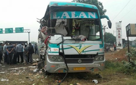 surat dwarka road accident on NH 8