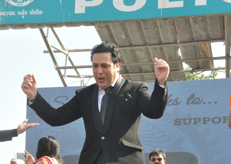 govinda in ahmedabad at police stadium