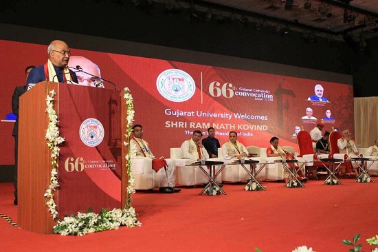 president address at 66thconvocation of gujarat university