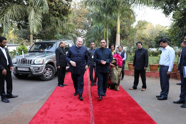 aga khan gets red carpet welcome