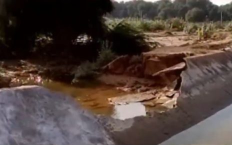 banaskantha vav narmada minor canal breach