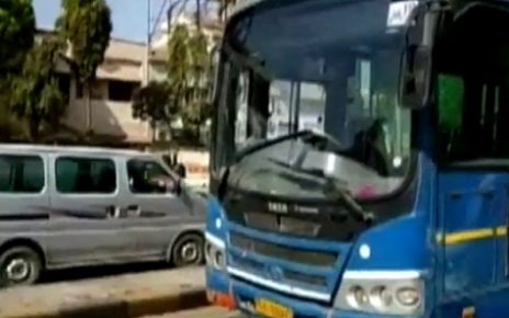 brts bus accident at akhbarnagar killed one girl