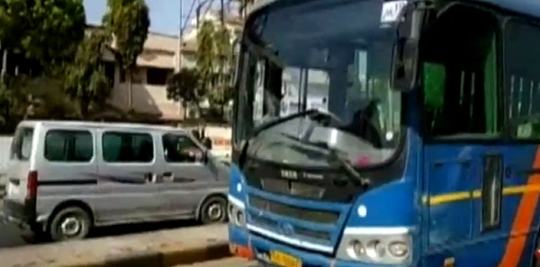 brts bus accident at akhbarnagar killed one girl