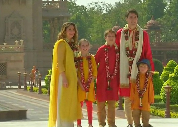 canada pm at akshardham