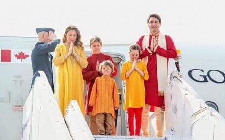 canada pm welcomed in ahmedabad