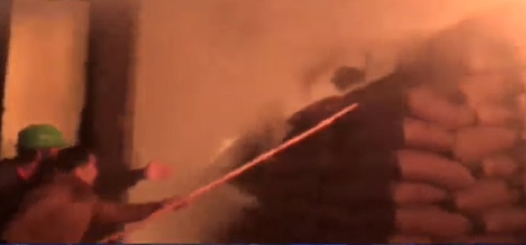 rajkot fire in groundnut godown