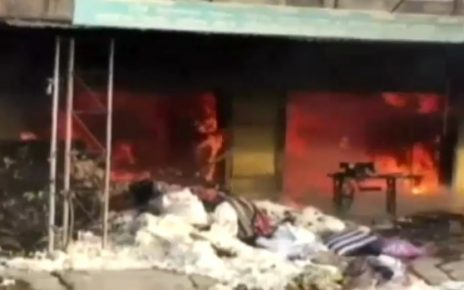 valsad fire in mattress godown