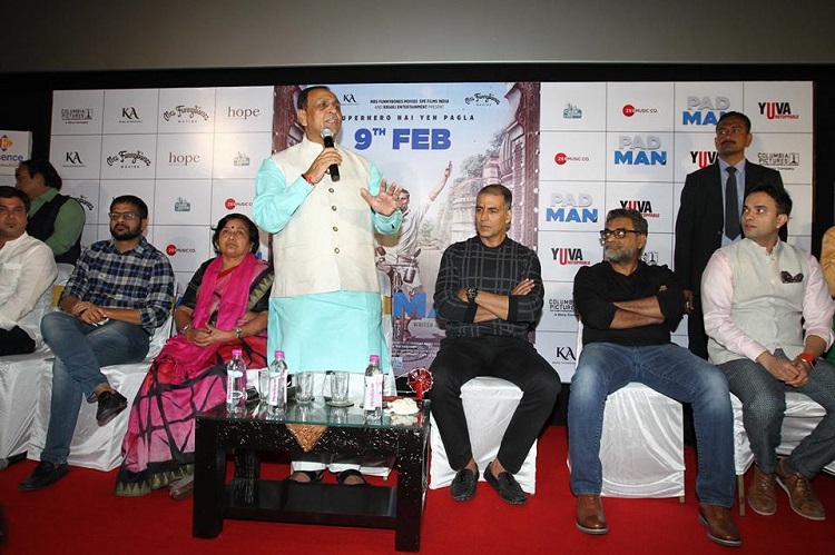 vijay rupani at padman promotion in ahmedabad