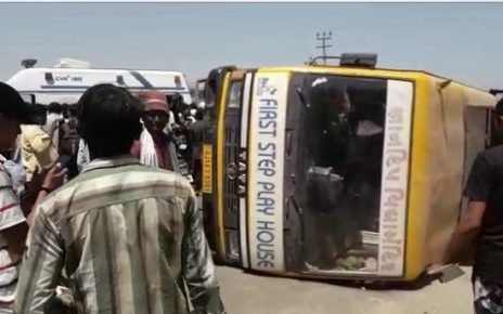 amreli school bus accident