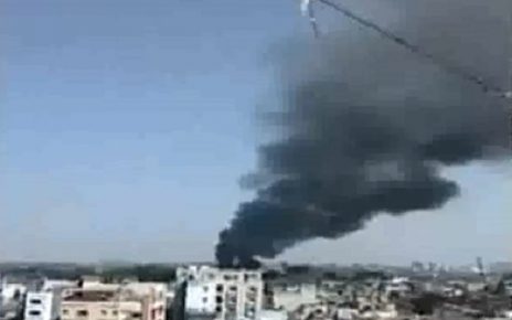 big fire in jute godown in shahpur ahmedabad