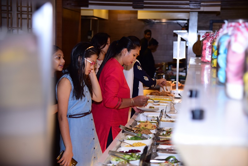Guests at the Maharashtrian Food Festival in Momo Café
