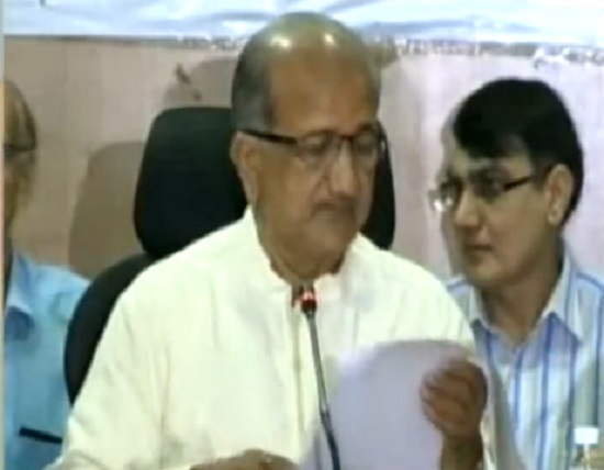 bhupendrasinh chudasma presented facts and figures on Gujarat HSC results 2018