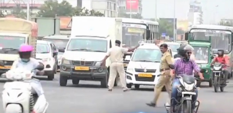 ahmedabad traffic police deals firmly