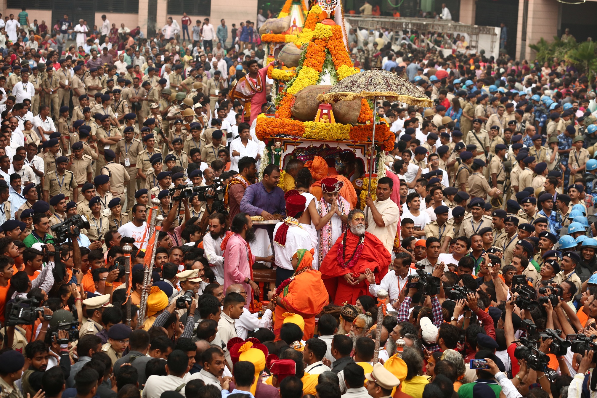 nitin patel at rath yatra