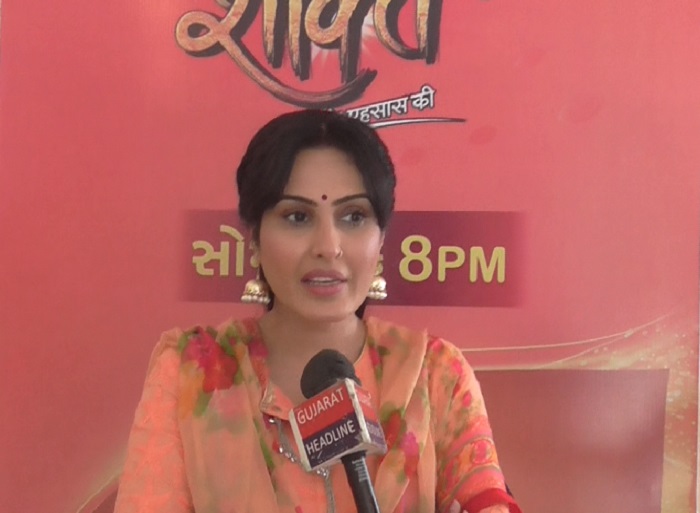 kamya punjabi promotes shakti tv serial in ahmedabad