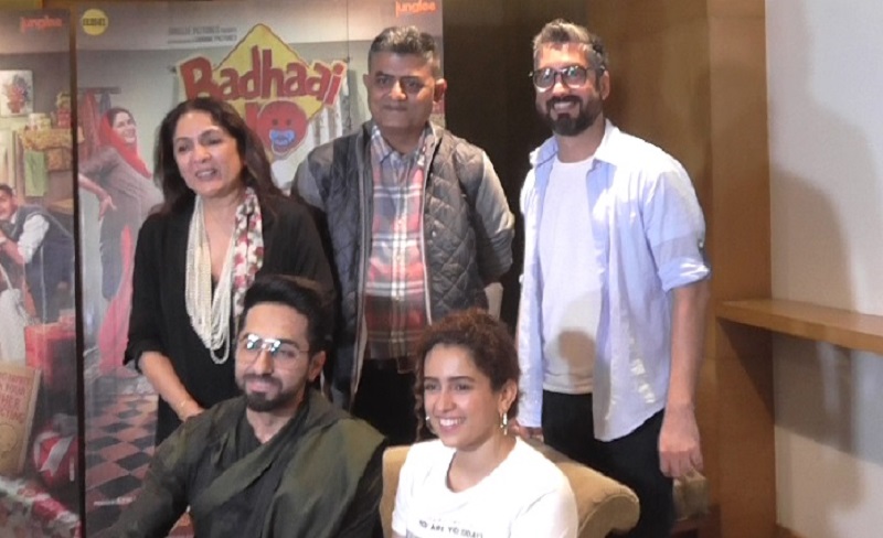 badhai ho movie promotion in ahmedabad