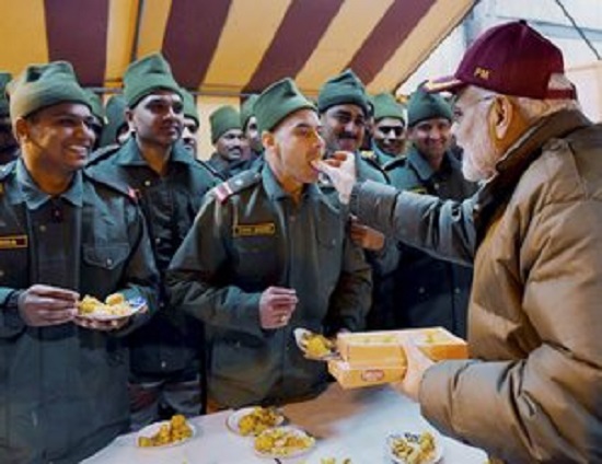 modi diwali soldiers at harshil