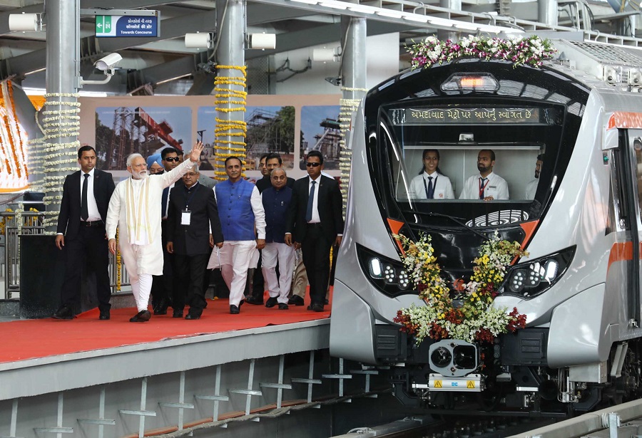 ahmedabad metro rail project launch