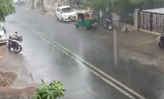 rain in parts of ahmedabad