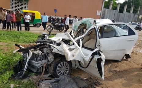 car accident at vaishnodevi circle