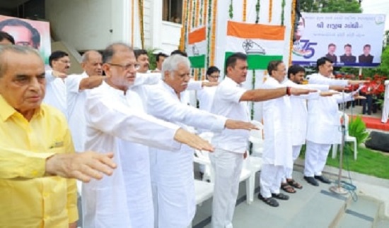 Congress Pays Tribute To Ex Pm Rajiv Gandhi On His 75th Birth Anniversary