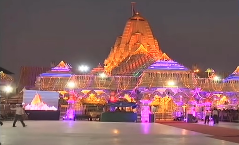 ambaji temple night view