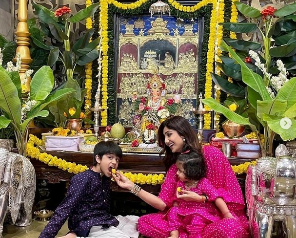 SHILPA SHETTY GANESH FESTIVAL