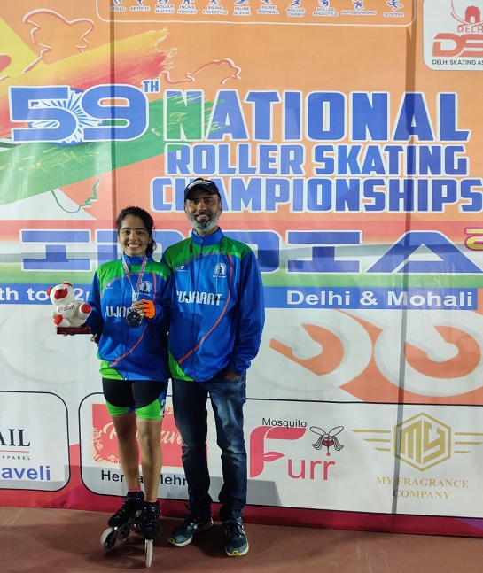 DPS Bopal Student shines at 59th National Roller Skating Championship