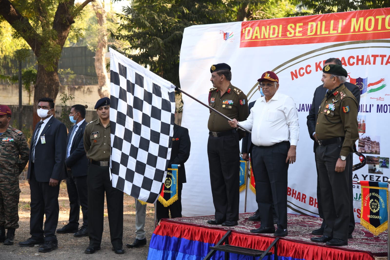 Gujarat Chief Minister Bhupendra Patel flag off NCC Motorcycle Rally ...
