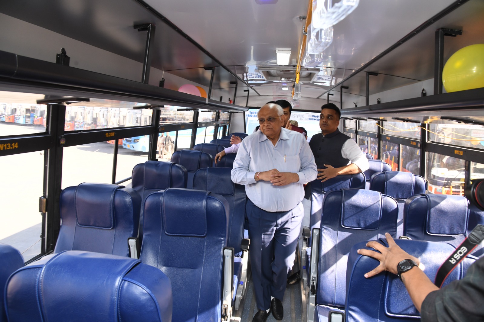 Gujarat CM allotted grant for buying new 151 ST Buses by GSRTC